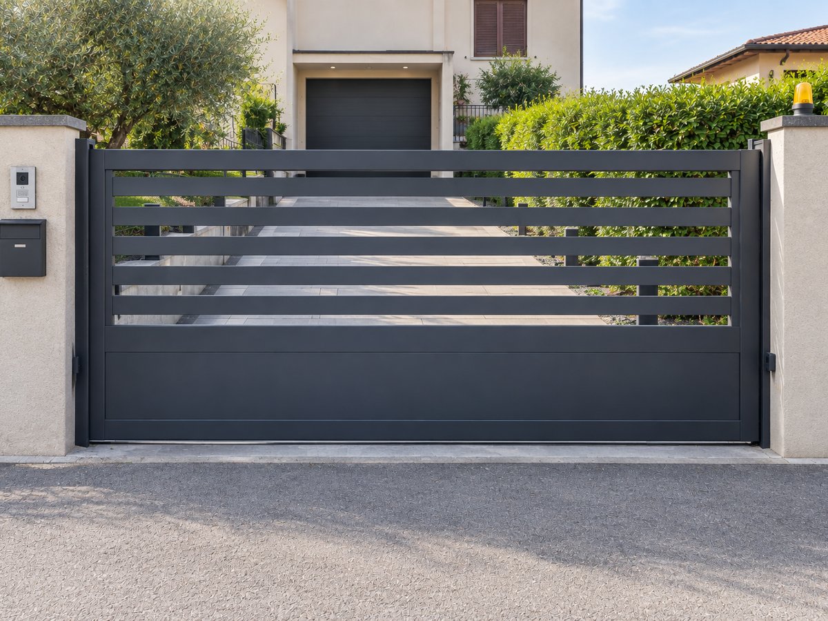 Dopo — Cancello carraio e ingresso rifatti