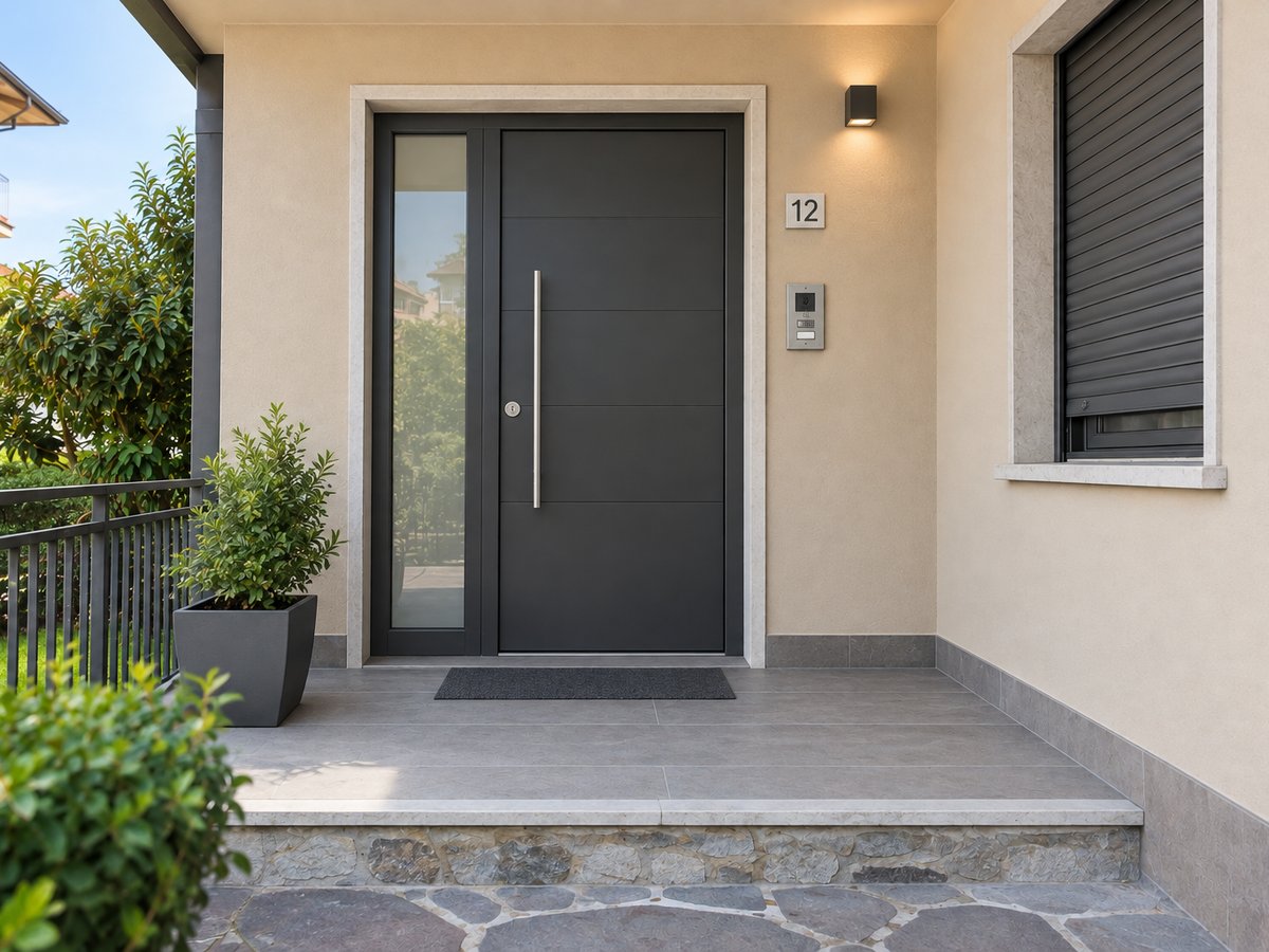 Dopo — Nuovo portoncino d'ingresso blindato